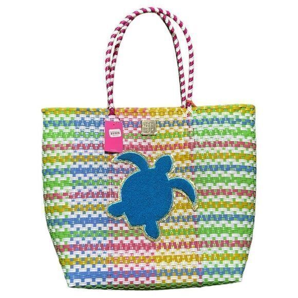NWT Simply Southern Women's Turtle Calabash Medium Size Tote Bag Multicolor - Picture 2 of 8